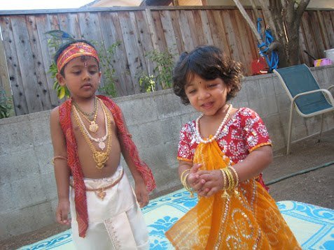 Ananya in childhood dance costume